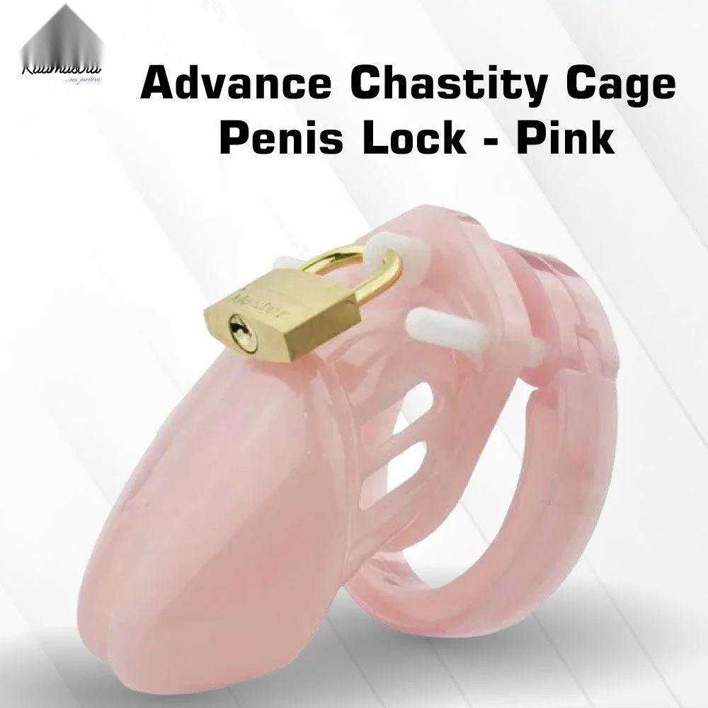 FeelTheWellness Advance Chastity Cage Penis Lock- Pink