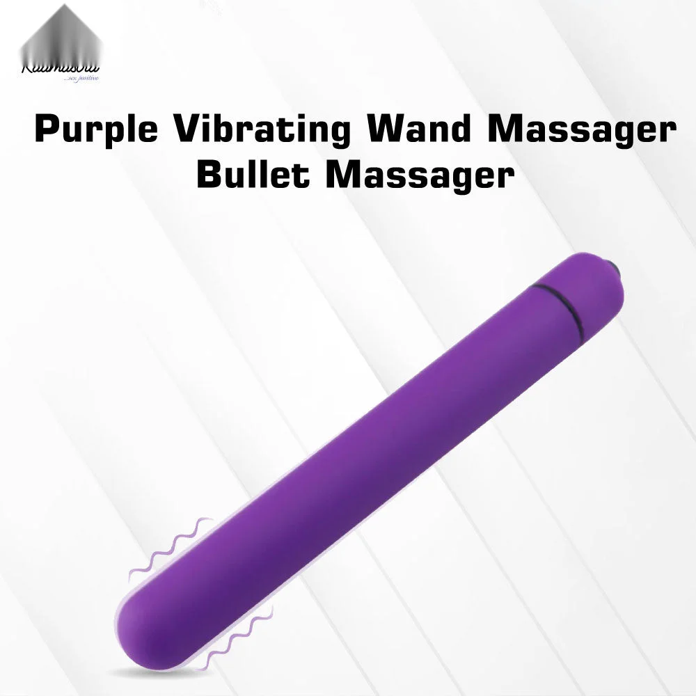 FeelTheWellness Purple Vibrating Wand Massager Bullet Massager