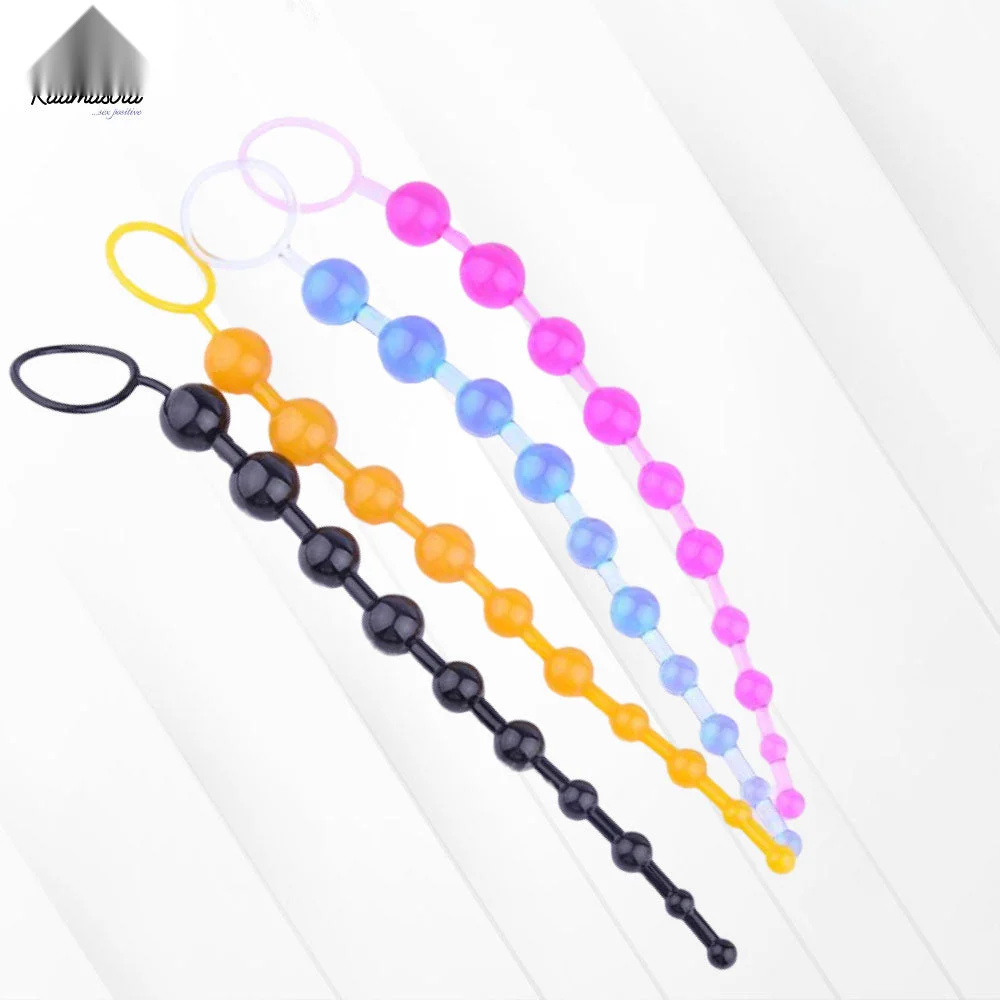 FeelTheWellness Silicone Anal Bead with 10 Beads Pink