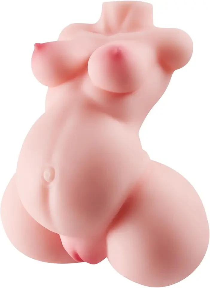 1.6LB Pregnant Sex Doll Mini Male Masturbator, Small Pocket Pussy with Dual 3D Realistic Pussy Ass Channels, Pregnant Sex Dolls for Men Masturbation and Orgasm, 1.6LB