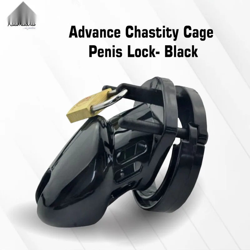 FeelTheWellness Advance Chastity Cage Penis Lock- Black